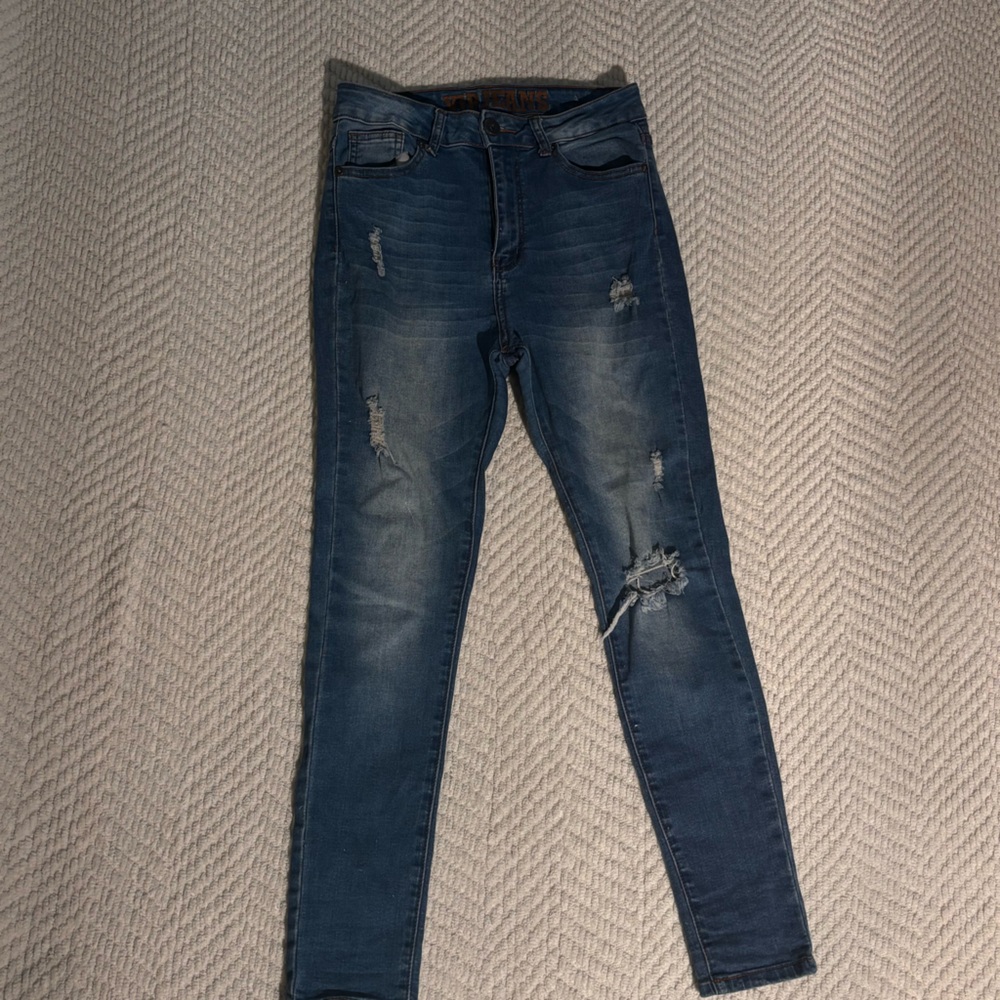 VIP Denim Distressed Skinny Jeans Size 6